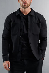 JERSEY OVERSHIRT - BLACK