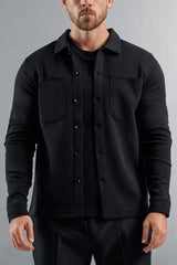 JERSEY OVERSHIRT - BLACK