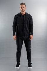 JERSEY OVERSHIRT - BLACK