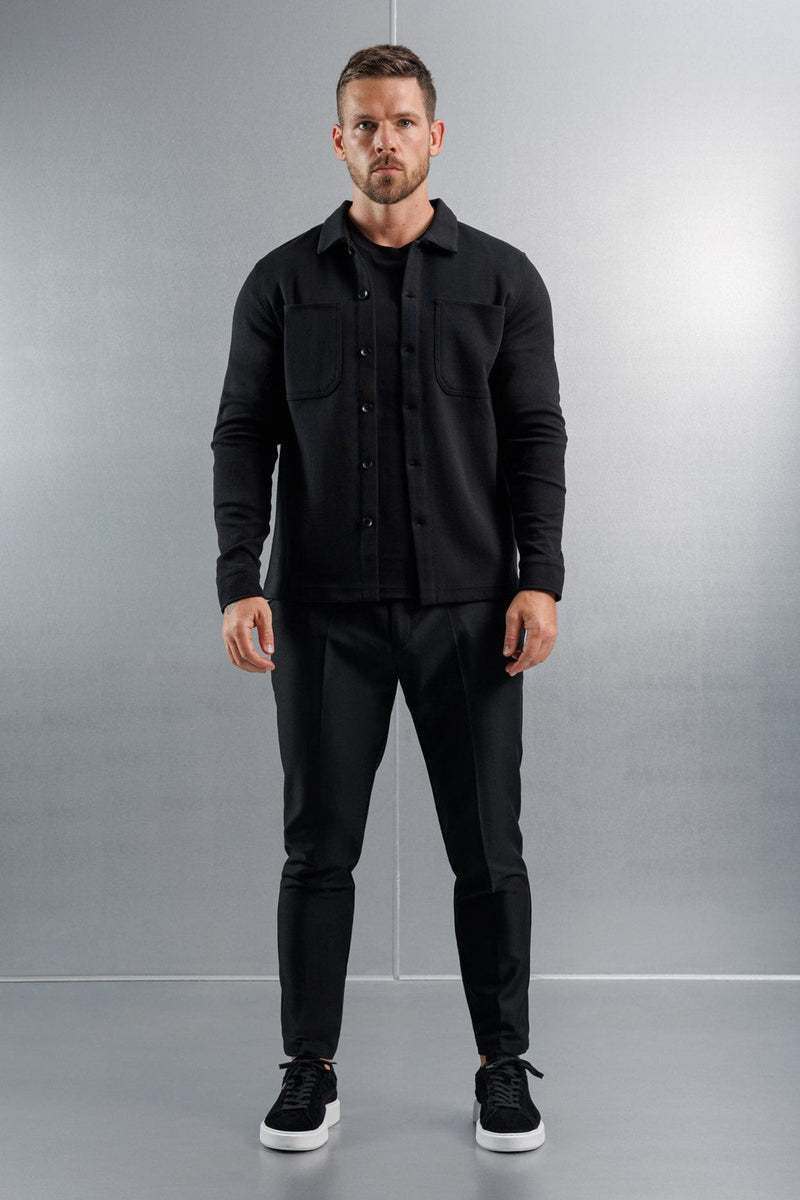 JERSEY OVERSHIRT - BLACK