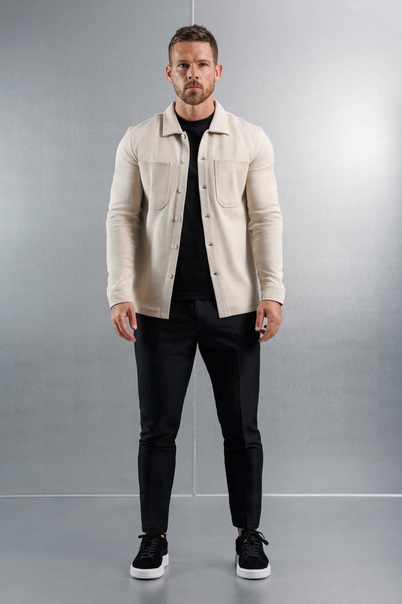 JERSEY OVERSHIRT - CREME