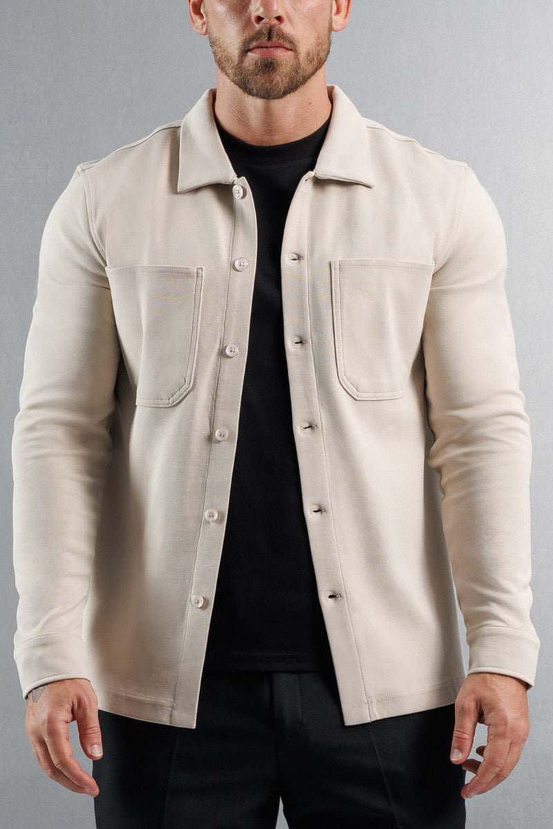 JERSEY OVERSHIRT - CREME