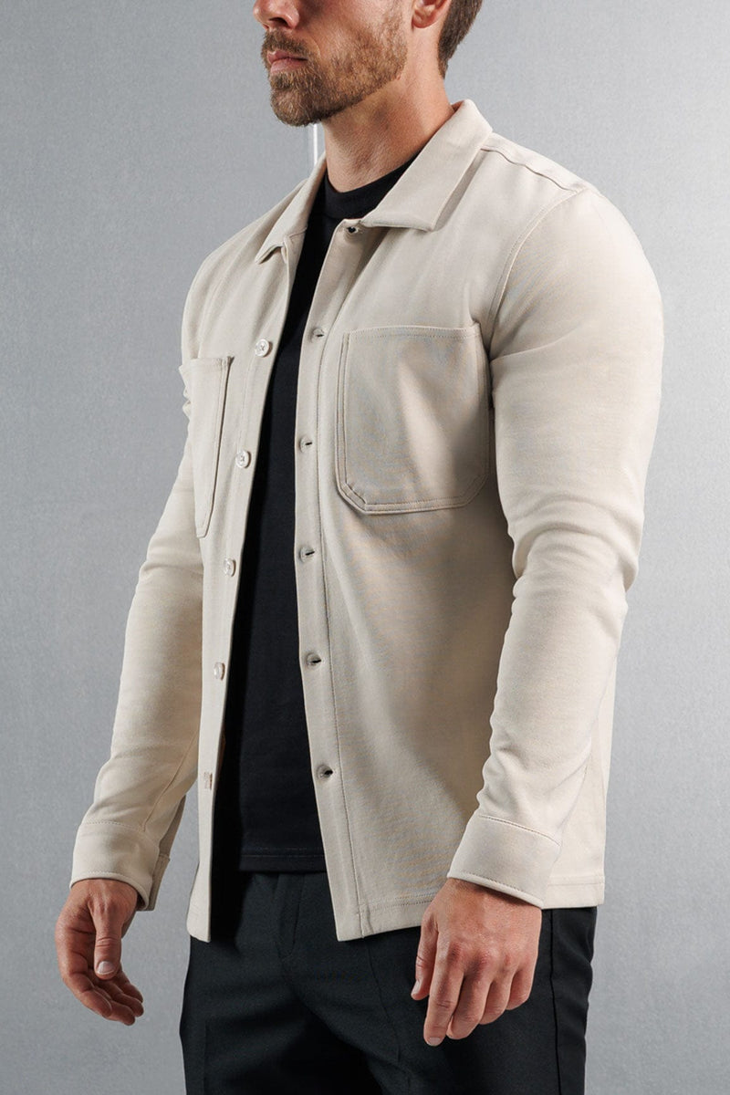 JERSEY OVERSHIRT - CREME