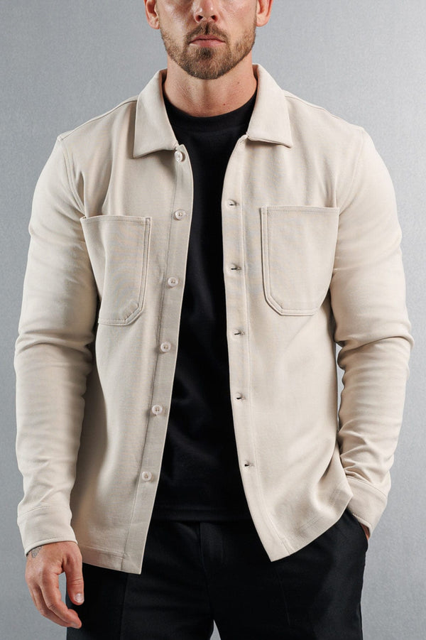 JERSEY OVERSHIRT - CREME