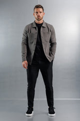 JERSEY OVERSHIRT - DARK GREY