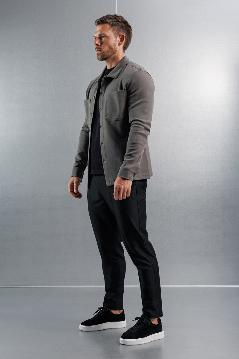 JERSEY OVERSHIRT - DARK GREY