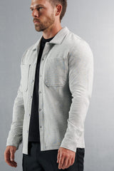 JERSEY OVERSHIRT - GREY MARL