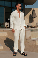 LINEN SHIRT - SAND