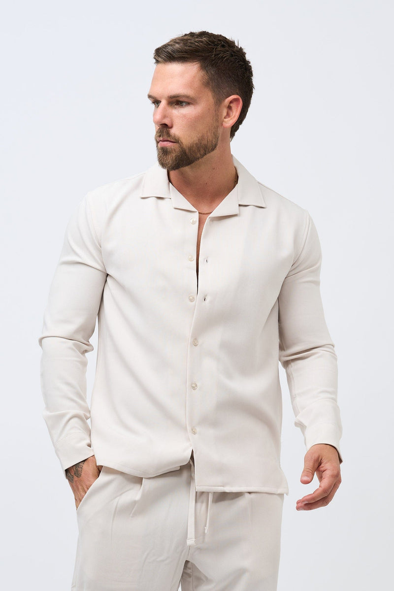 TWIN SET SHIRT - ECRU
