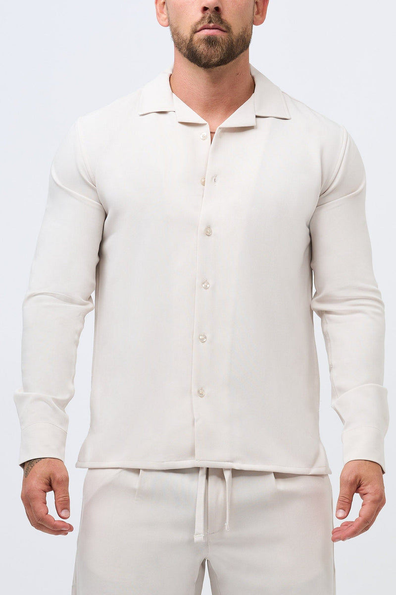 TWIN SET SHIRT - ECRU