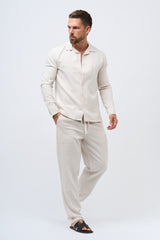 TWIN SET SHIRT - ECRU