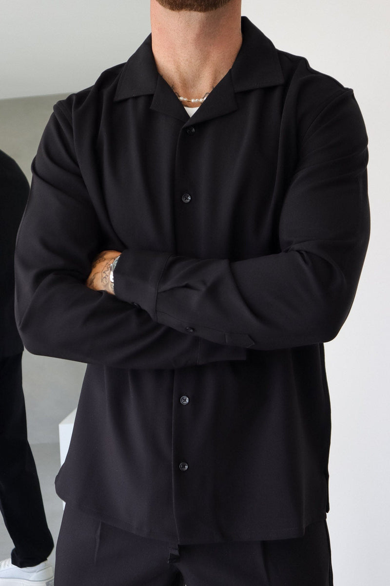 TWIN SET SHIRT - BLACK