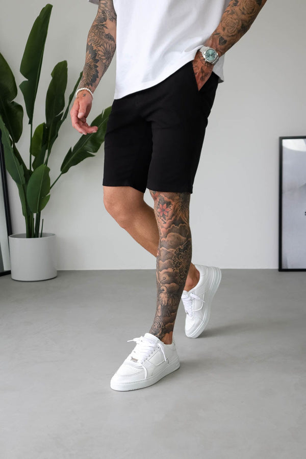 SLIM CHINO SHORT - BLACK