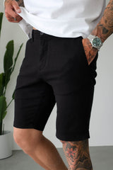 SLIM CHINO SHORT - BLACK