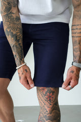 SLIM CHINO SHORT - NAVY