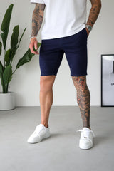 SLIM CHINO SHORT - NAVY