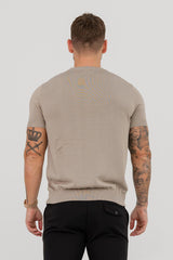 KNIT T-SHIRT - KHAKI