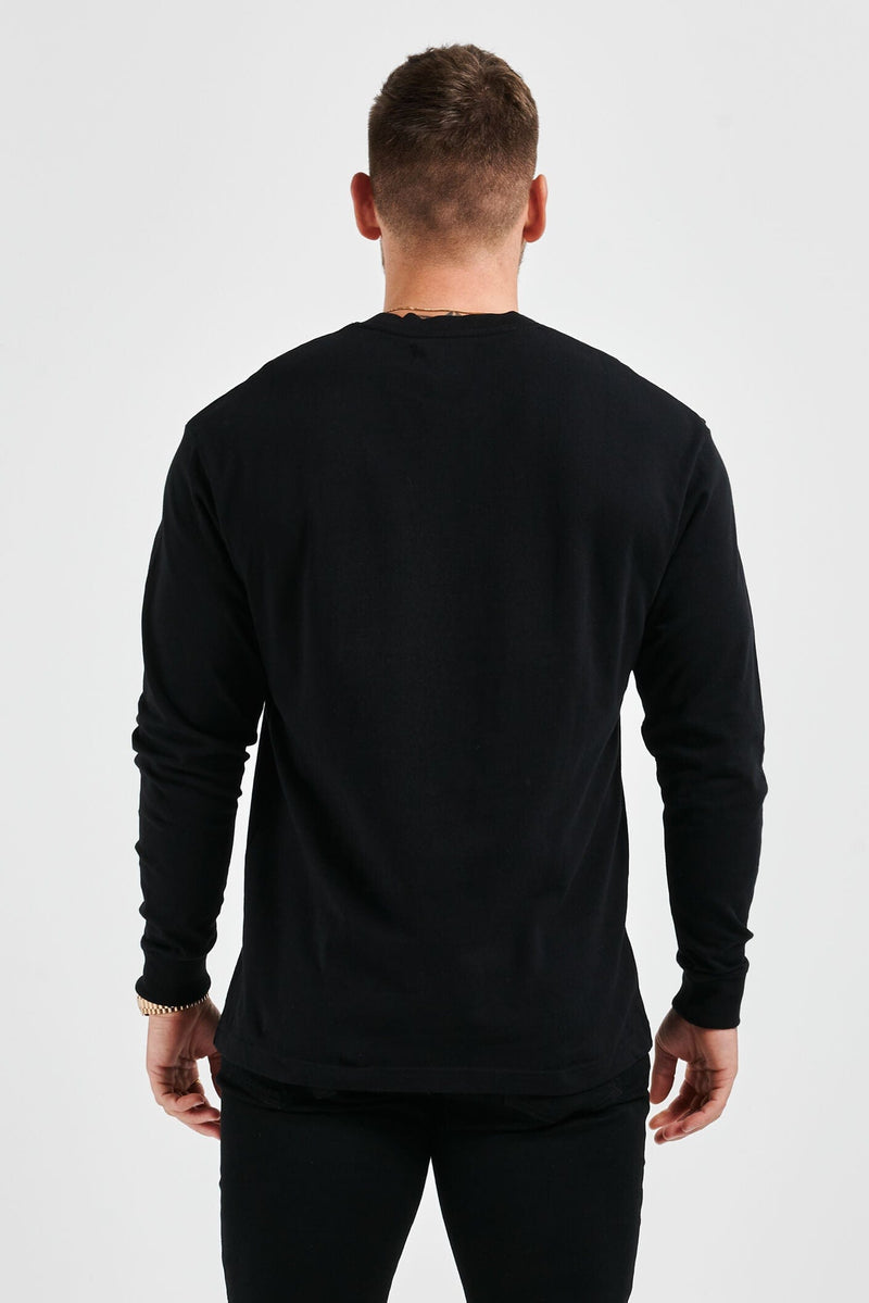 LEGEND BASICS LONG SLEEVE T-SHIRT - BLACK