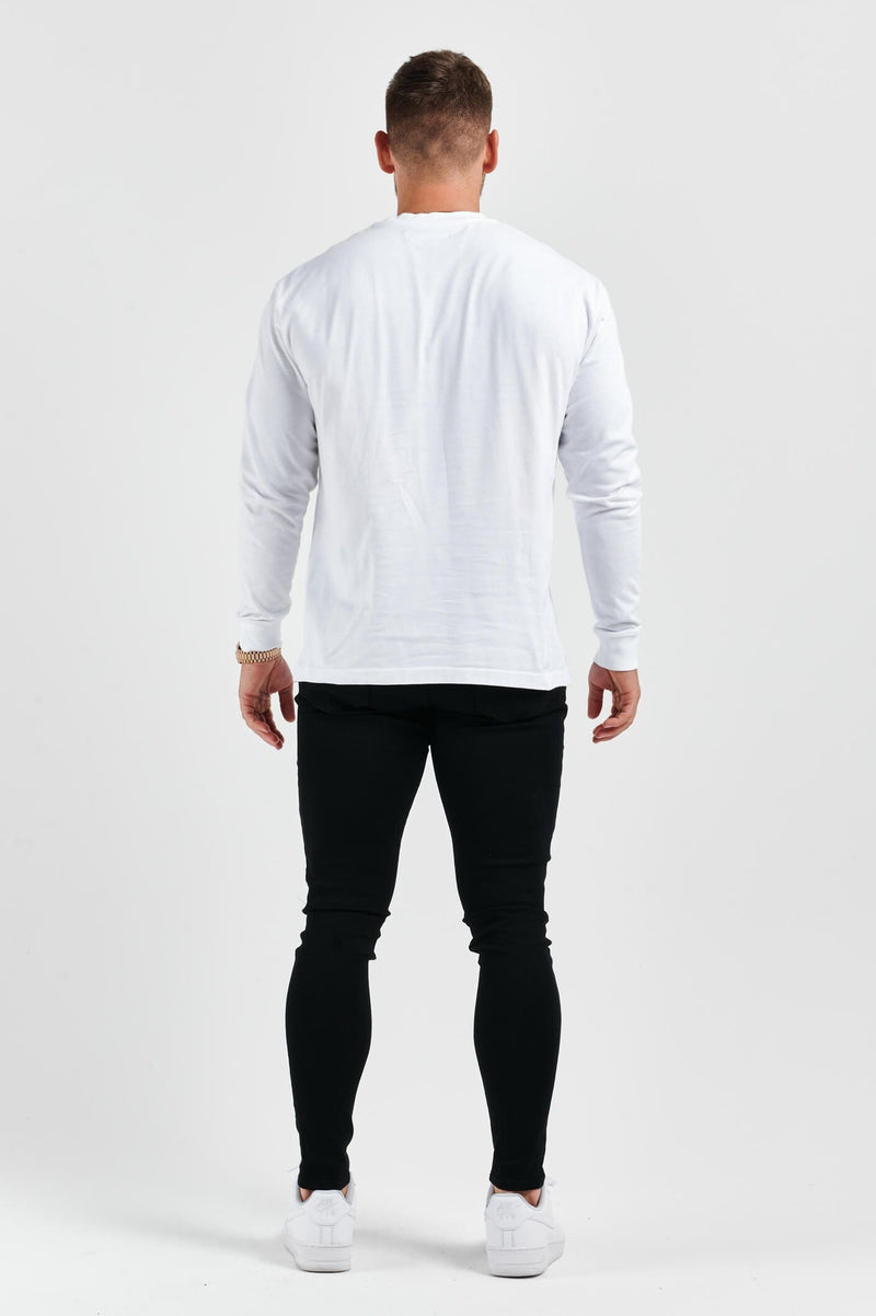 LEGEND BASICS LONG SLEEVE T-SHIRT - WHITE