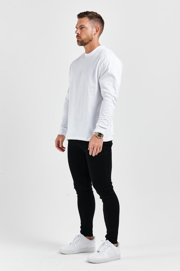 LEGEND BASICS LONG SLEEVE T-SHIRT - WHITE