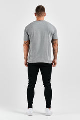 PREMIUM BASICS T-SHIRT - DARK GREY MARL