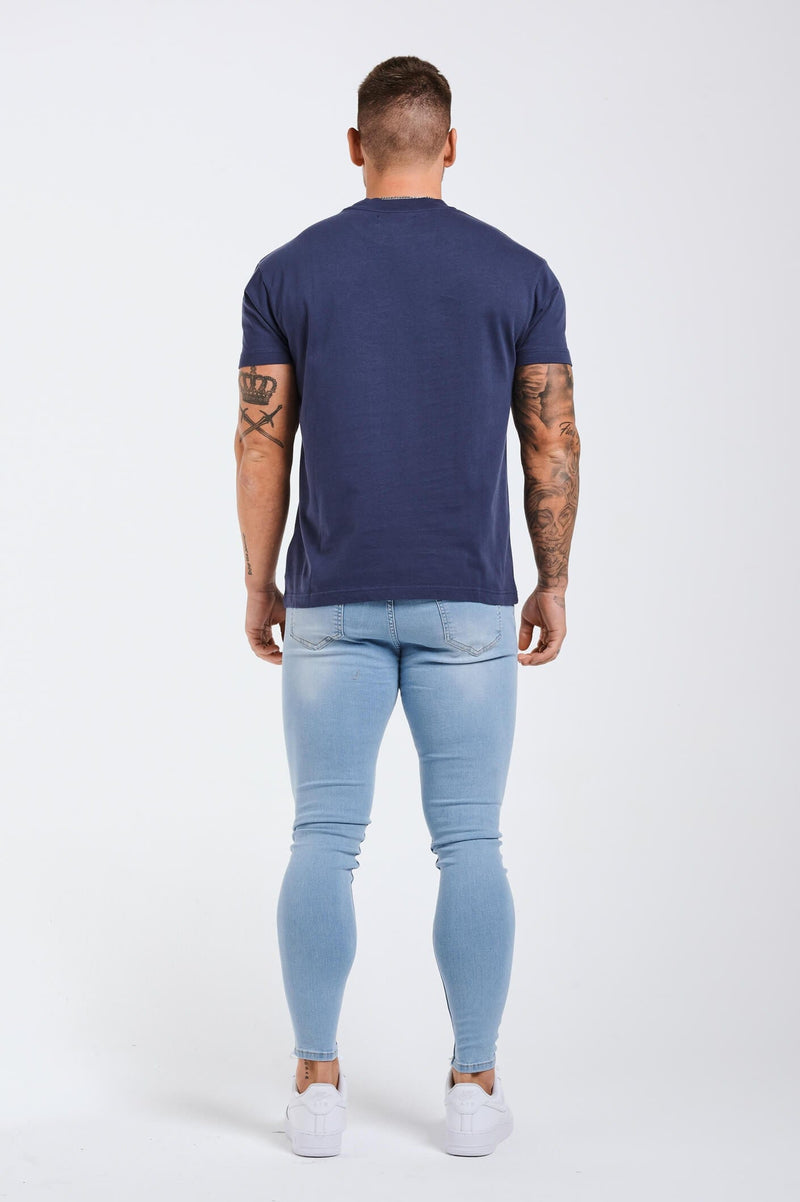 PREMIUM BASICS T-SHIRT (NO LOGO) - INDIGO NAVY