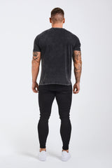 PREMIUM BASICS T-SHIRT (NO LOGO) - WASHED GREY
