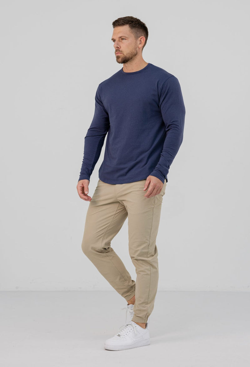 LONG SLEEVE BASICS - INDIGO NAVY