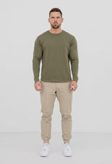 LONG SLEEVE BASICS - OLIVE