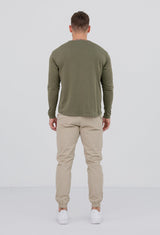 LONG SLEEVE BASICS - OLIVE