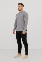 LONG SLEEVE BASICS - SLATE GREY