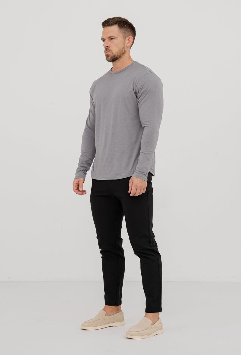 LONG SLEEVE BASICS - SLATE GREY