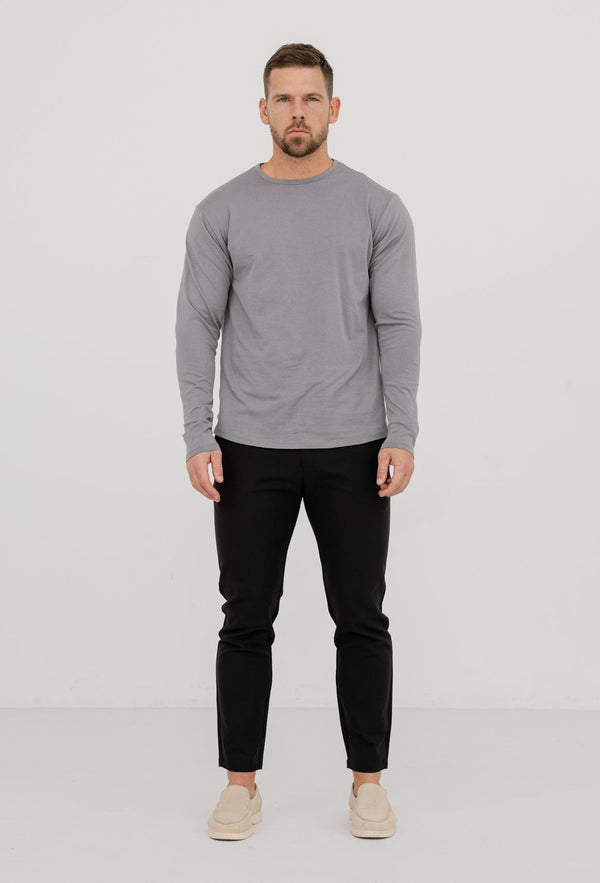 LONG SLEEVE BASICS - SLATE GREY