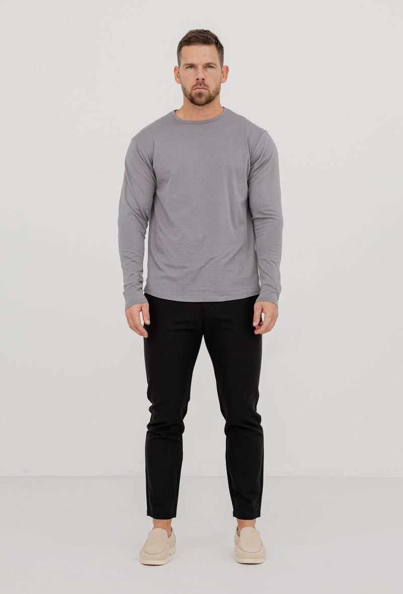 LONG SLEEVE BASICS - SLATE GREY