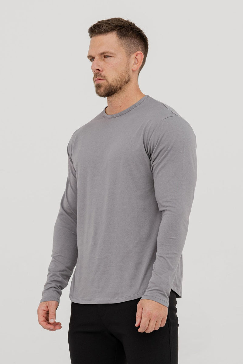 LONG SLEEVE BASICS - SLATE GREY