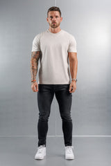 MERCERISED T-SHIRT - CREME