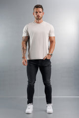 MERCERISED T-SHIRT - CREME