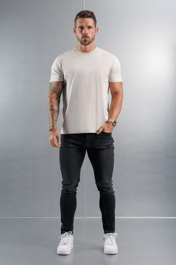 MERCERISED T-SHIRT - CREME
