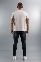 MERCERISED T-SHIRT - CREME