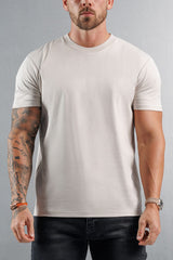 MERCERISED T-SHIRT - CREME