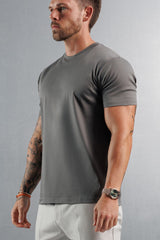 MERCERISED T-SHIRT - DARK GREY
