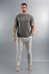 MERCERISED T-SHIRT - DARK GREY