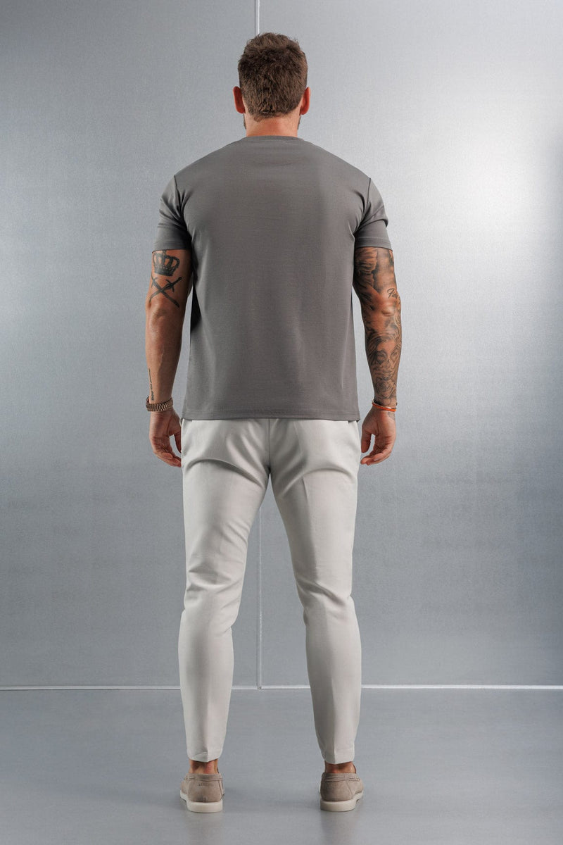 MERCERISED T-SHIRT - DARK GREY
