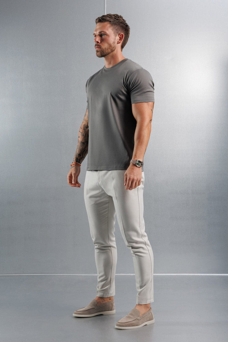 MERCERISED T-SHIRT - DARK GREY