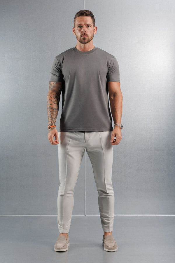 MERCERISED T-SHIRT - DARK GREY