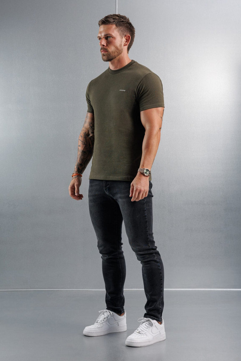 PREMIUM BASICS T-SHIRT - ARMY GREEN