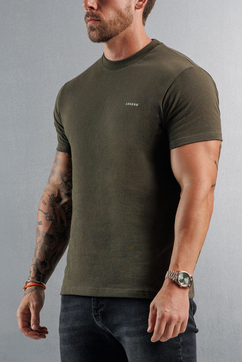 PREMIUM BASICS T-SHIRT - ARMY GREEN