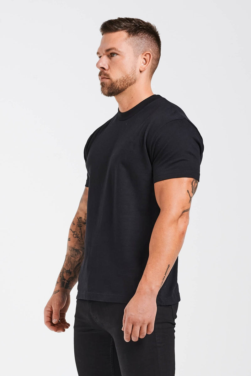 PREMIUM BASICS T-SHIRT (NO LOGO) - BLACK