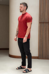 PREMIUM BASICS T-SHIRT - BURGUNDY