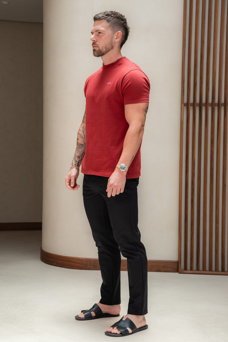 PREMIUM BASICS T-SHIRT - BURGUNDY